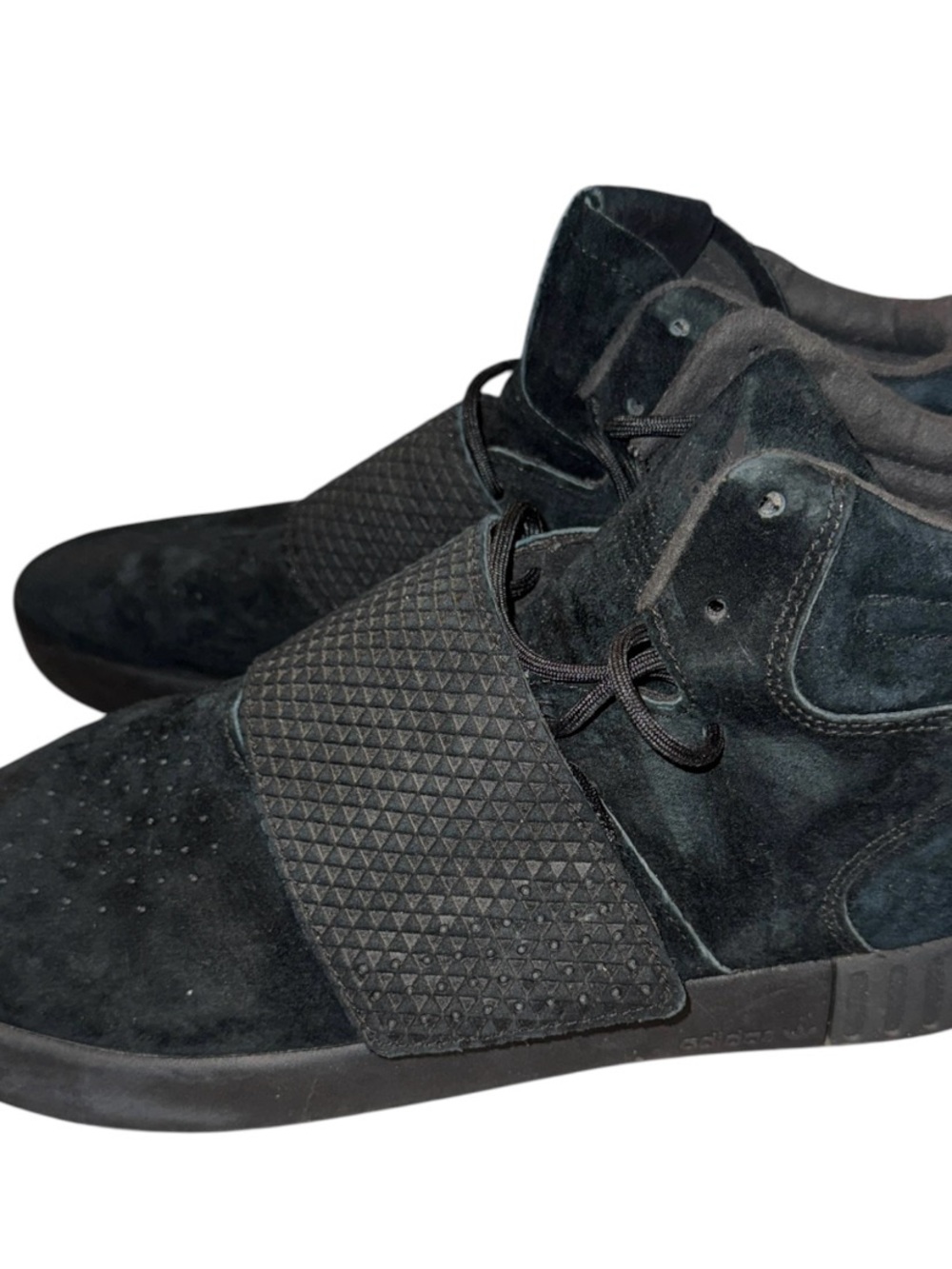 GUC- Men’s- Adidas- Sz 10.5- Black Tubular Invader Hightop Sneaker - Picture 2 of 6